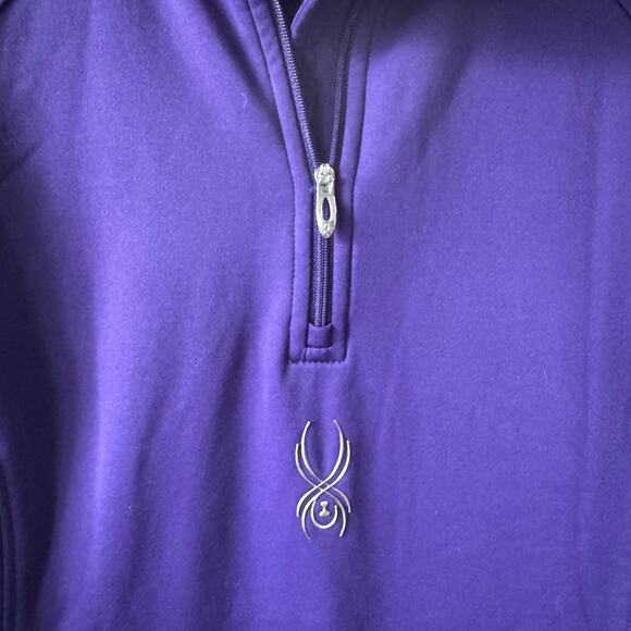 Spyder Sweater Women 8 Purple Sweatshirt Walking Active Gym Fall Athleisure Top - Picture 5 of 12